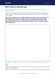 Free Musical Elements Drawing Sheet | Year 4 | Music | BookFlik