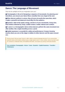 Year 4 Dance Composition Poster | Australian Curriculum PE | BookFlik