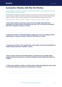 Year 4 Gymnastics Activity Sheet | Australian Curriculum PE | BookFlik