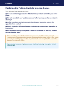 Invasion Games Strategies Poster | Year 4 PE | BookFlik