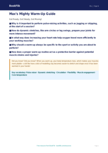 Year 4 PE Warm Up Poster: Greater Depth Activity | BookFlik