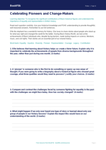 Black History Month Worksheet | Year 4 HASS | Australian Curriculum