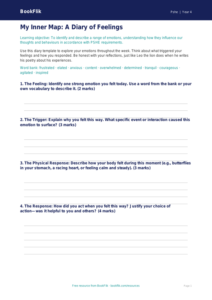 Free Feelings Template | Year 4 | HASS / Personal Development | BookFlik