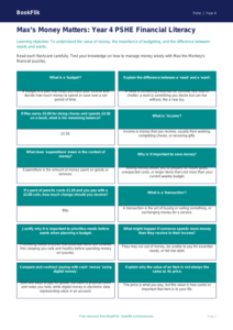 Free Money Flashcards | Year 4 | HASS / Personal Development | BookFlik