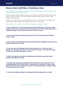 Free Resilience Quiz | Year 4 | HASS / Personal Development | BookFlik