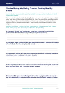 Free Wellbeing Activity Sheet | Year 4 | HASS / Personal Development | BookFlik