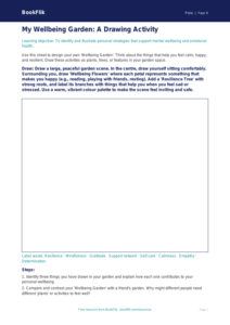 Free Wellbeing Drawing Sheet | Year 4 | HASS / Personal Development | BookFlik
