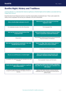 Bonfire Night History & Traditions | Year 4 Religious Education | BookFlik