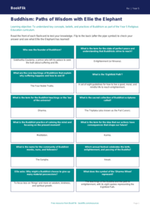 Buddhism Flashcards for Year 5 | Australian Curriculum Religious Education