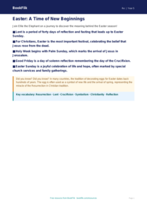 Easter Traditions and Symbols | Year 5 Religious Education | BookFlik