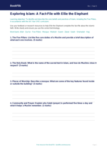 Islam Template Year 5 | Religious Education Resources | BookFlik