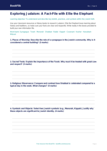 Judaism Lesson Plan & Template | Year 4 Religious Education | BookFlik
