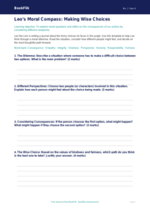 Free Moral Questions Template | Year 4 | Religious Education | BookFlik