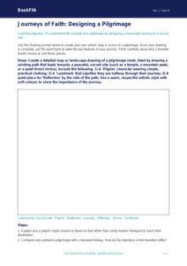 Year 4 Pilgrimage Drawing Activity | Religious Education | BookFlik