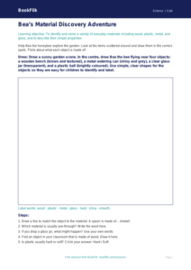 Free Everyday Materials Drawing Sheet | Foundation | Science | BookFlik