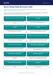 Free Human Body Flashcards | Year 4 | Science | BookFlik