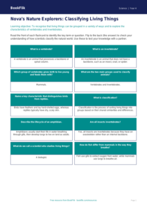 Free Living Things Flashcards | Year 4 | Science | BookFlik