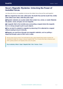 Free Magnets Poster | Year 4 | Science | BookFlik
