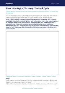 Science rocks drawing sheet year 4 greater depth
