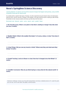 Free Spring Science Template | Foundation | Science | BookFlik