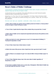 Free States Of Matter Quiz | Year 4 | Science | BookFlik