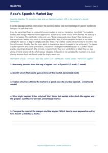Spanish Numbers Comprehension Year 4 | Greater Depth | BookFlik