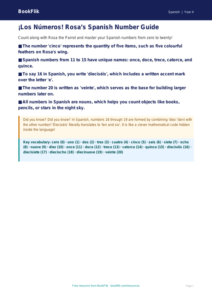 Spanish Numbers Poster Year 4 | Free Australian Curriculum Resource