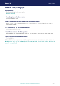 Free b Track Sheet | Year 1 | English | BookFlik