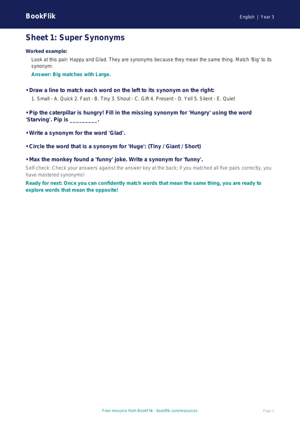 Year 3 English D Track Sheet | Free Australian Curriculum Resource worksheet preview — English D
