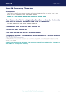 Free D Track Sheet | Year 3 | English | BookFlik