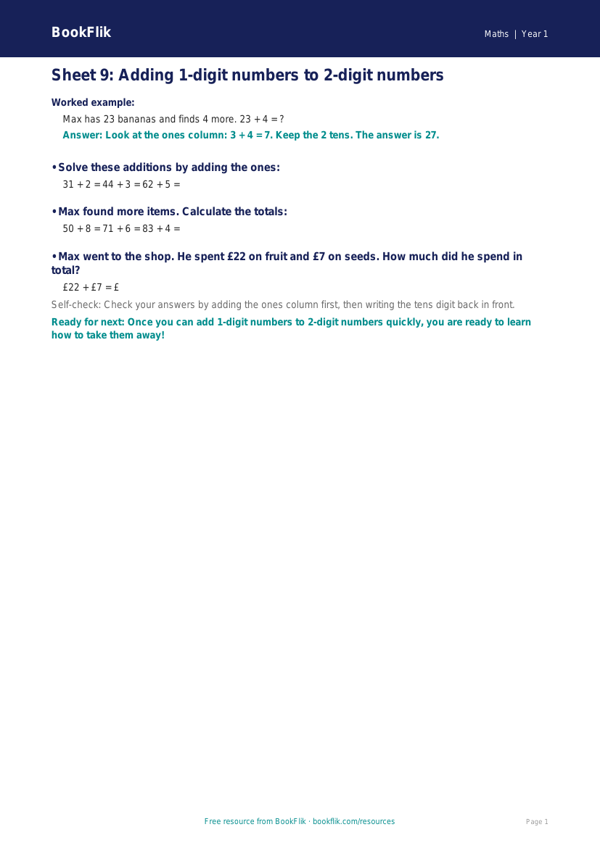 Free 3A Track Sheet | Year 1 Maths | Australian Curriculum worksheet preview — Maths 3A