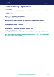 Free 3a Track Sheet | Year 1 Maths | Australian Curriculum