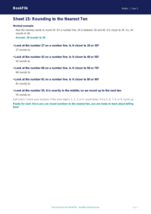 Free 3A Track Sheet | Year 1 | Maths | BookFlik