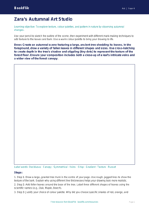 Free Autumn Art Drawing Sheet | Class 4 | Art | BookFlik