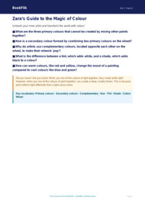 Free Colour Theory Poster | Class 4 | Art | BookFlik