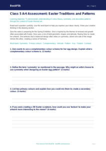 Easter Art Assessment for Class 5 | CBSE Art Curriculum | BookFlik