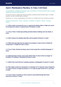 Famous Artists Quiz for Class 4 | Art Education | BookFlik