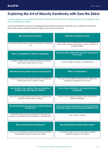 Free Kandinsky Flashcards | Class 5 | Art | BookFlik