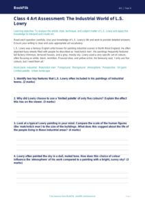 L.S. Lowry Art Assessment for Class 4 | CBSE Curriculum | BookFlik