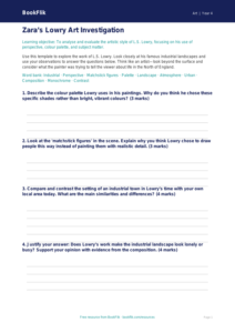 L.S. Lowry Art Lesson for Class 4 | CBSE Art Curriculum | BookFlik