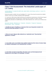 L.S. Lowry Art Assessment for Class 5 | CBSE Art Education