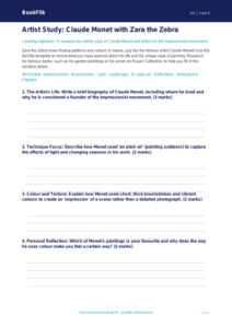 Claude Monet Art Lesson for Class 5 | CBSE Art Curriculum