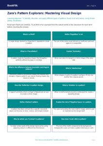 Pattern Flashcards for Class 4 Art | CBSE Curriculum | BookFlik