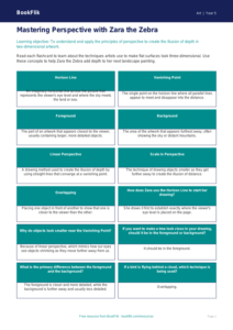 Free Perspective Flashcards | Class 5 | Art | BookFlik