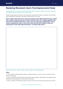 Van Gogh Art Lesson for Class 4 | CBSE Curriculum | BookFlik