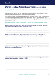 World Book Day Art Assessment for Class 4 | CBSE Curriculum | BookFlik