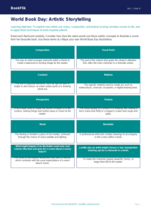 World Book Day Art Activity Pack | Class 4 Art | CBSE Resources