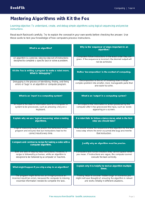 Free Algorithms Flashcards | Class 4 | Computing | BookFlik