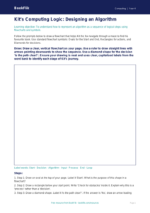 Free Coding Drawing Sheet | Class 4 | Computing | BookFlik