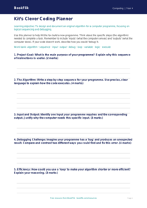 Coding Template for Class 4 | CBSE Computing | BookFlik